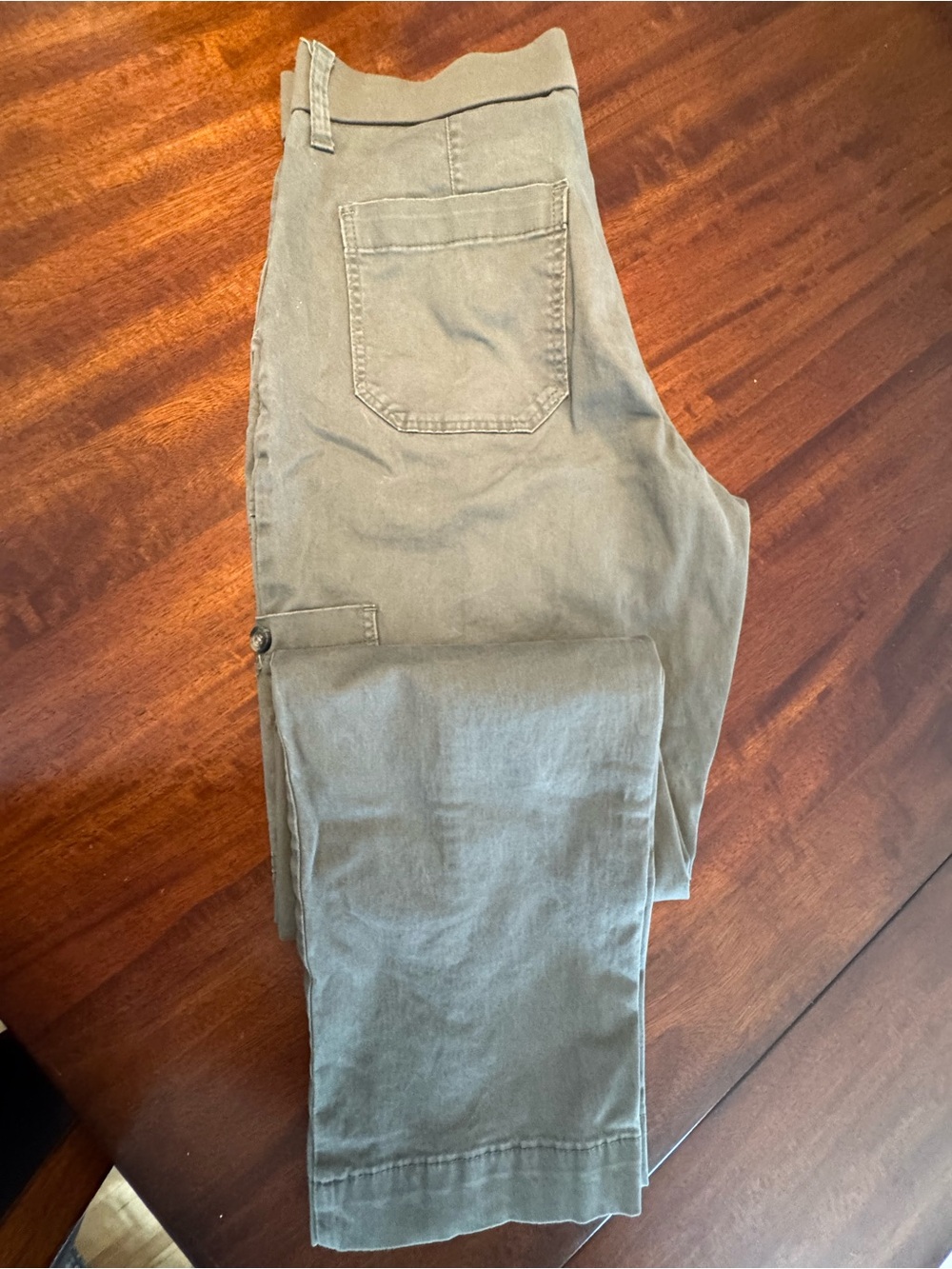 Womens Casual Pants in Olive Green